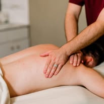 Massage therapy session at Restoration Massage Clinic